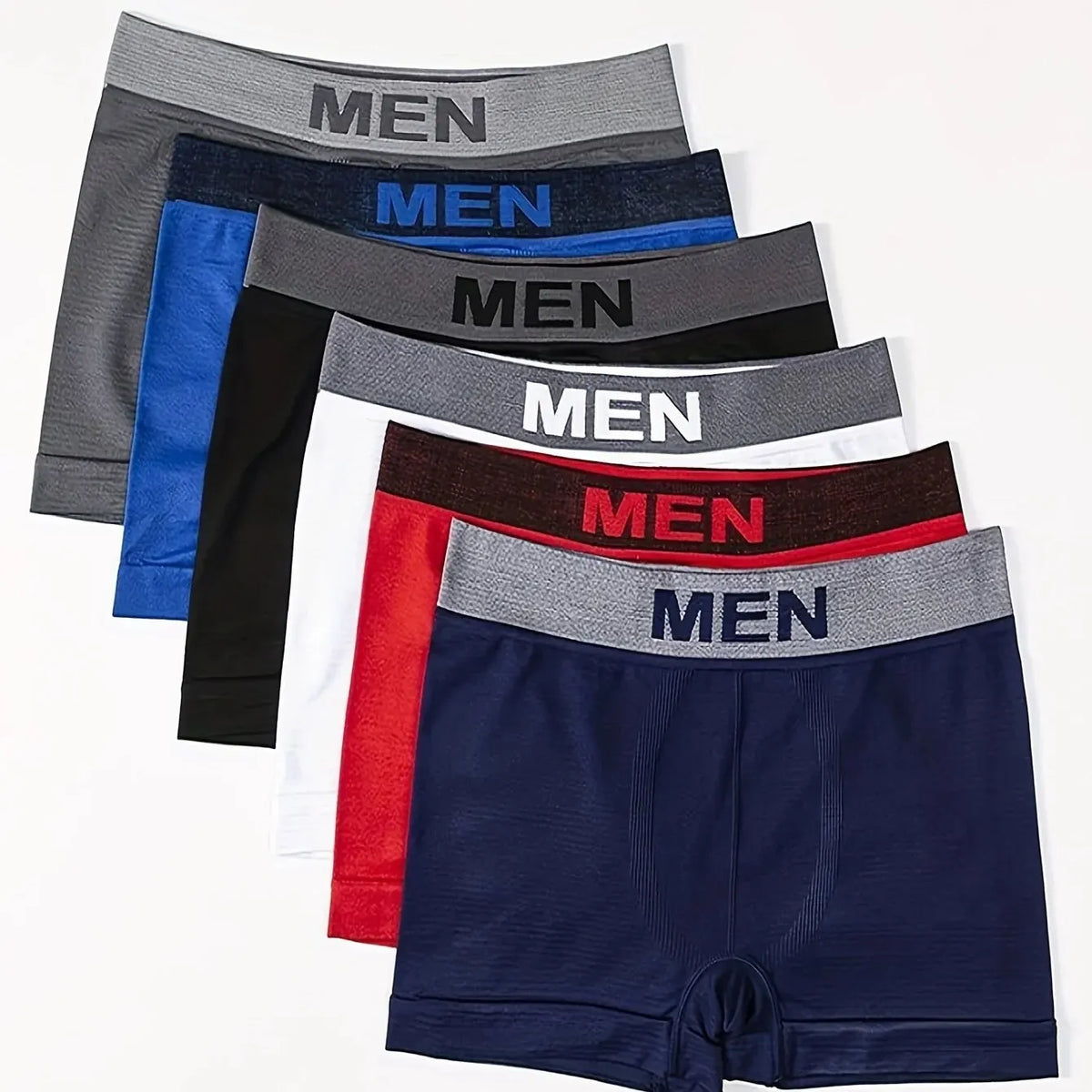 5-Pack Men’s Comfort Stretch Boxer Briefs – Breathable & High Elasticity
