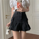 Skirts-Women-Summer-High-Waist-Denim-Mini-Vintage-Cargo-Pockets-Pleated-Sexy-Fashion-Design-Classy-Cool