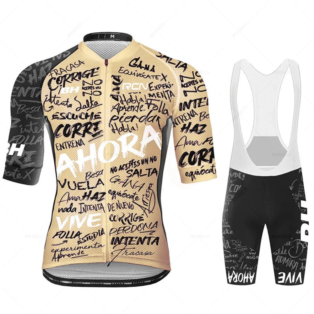 2025 New Rcn Cycling Jersey Summer Set Team Bicycle Clothing Road Bike Suit Bike Bib Shorts MTB Maillot Ciclismo Ropa Bicicleta