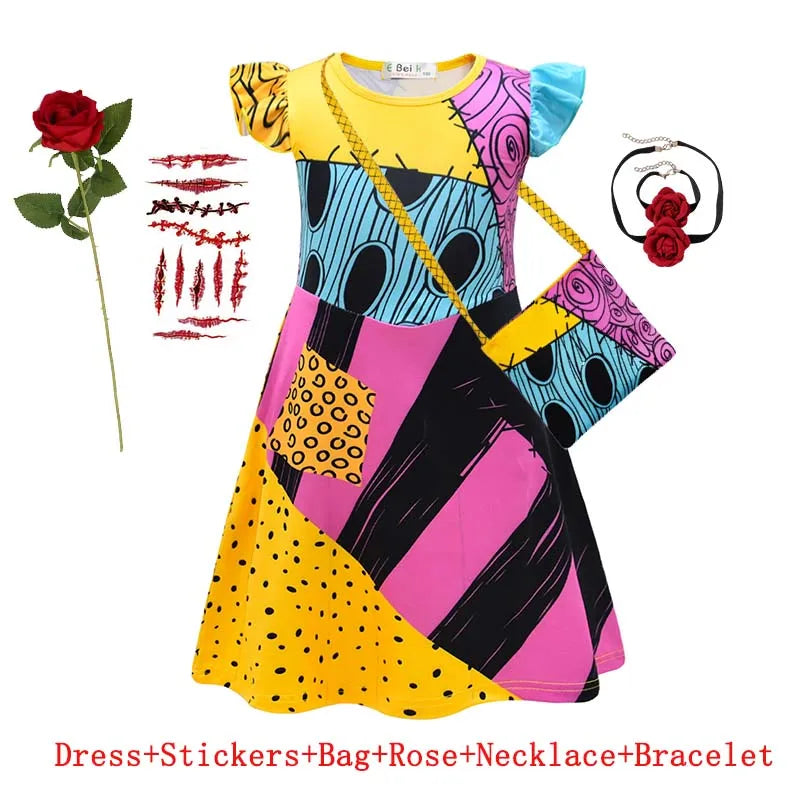 Girls' Sally Cosplay Party Dress