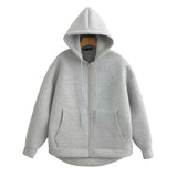 MUJER Zip up Hoodies Women Autumn Hooded Sweatshirt Woman Long Sleeve Oversized Women's Sweatshirts Zip Hoodie Women Jackets 2