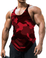 Men's Thin Camouflage Sleeveless Vintage Sports Fitness Training Vest 2