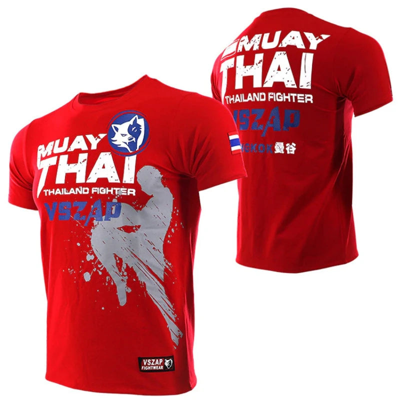 Muay Thai T Shirt Running Fitness Sports T-shirt For Men Outdoor Boxing Wrestling Tracksuits Summer Women's Clothing Sweatshirt 4