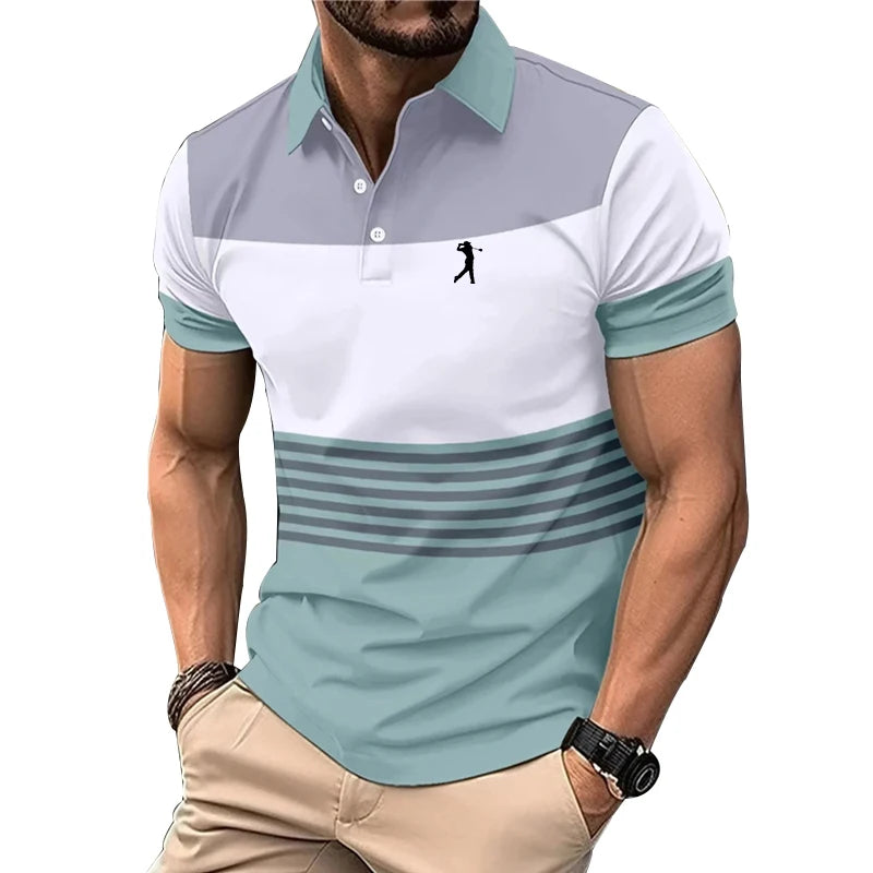 Men’s Classic Logo Print Golf Polo
