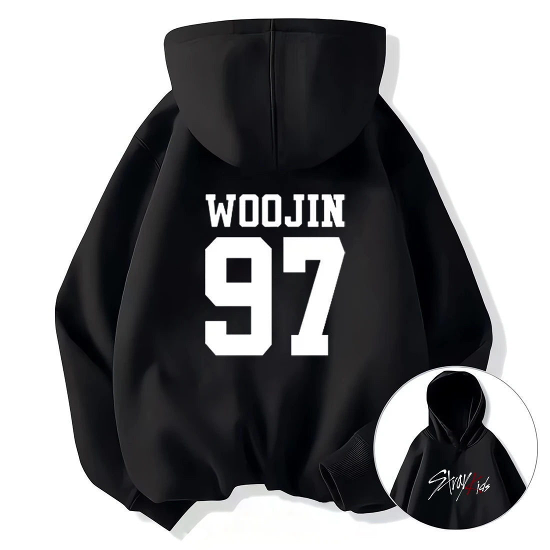 Vintage Graphic Print Stray Kids Hoodie