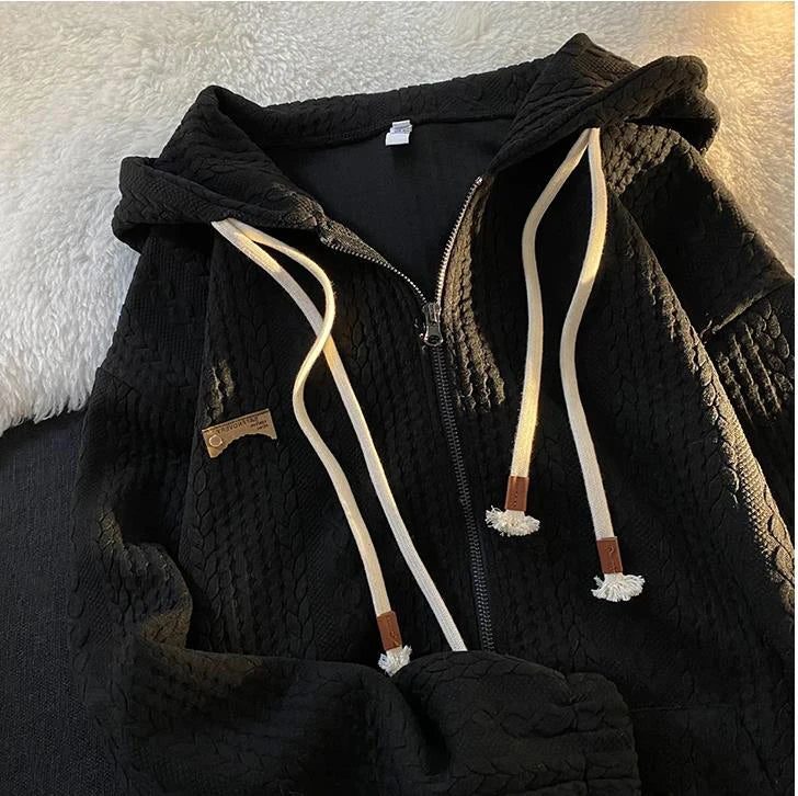 Loose Zip Up Hoodies with Pocket Vintage Zipper Hooded Sweatshirts Women Streetwear Long Sleeve Cardigan y2k Top Cloth Female 6
