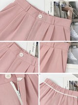 New Women Pants Fashion High Waist Stright Long Wide leg Suit pants Female Casual Spring Summer Female Long Pants Trousers 6