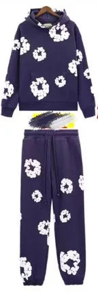Denim Tears Cotton Foam Print Hoodie & Jogger Set