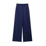 Vintage High-Waist Wide-Leg Trousers