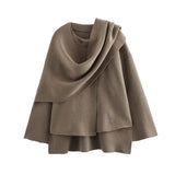 MUJER Plush Winter Coats for Women Asymmetric Scarf Demi-season Jacket for Women Parkas Long Sleeve Padded Coat Woman Jacket 4