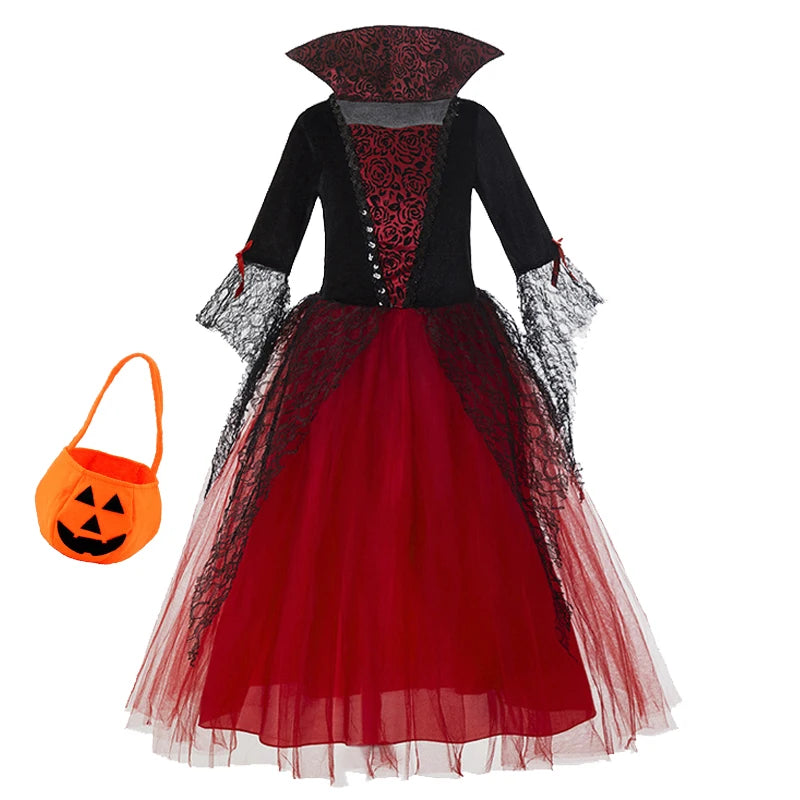 Girls' Gothic Vampire Halloween Dress