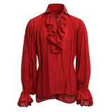 Medieval Viking Halloween Costumes Autumn Casual Shirts 4