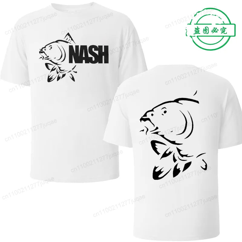 Funny Fishinger Carp Fish Fisherman Sporter T Shirts Men Summer Fashion Harajuku Short Sleeve O Neck Streetwear Black T-shirts 3