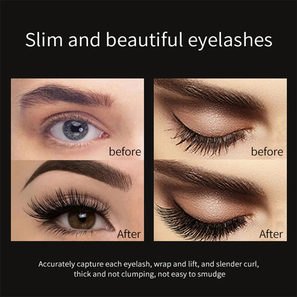 4D Brilliant Starry Sky Black  Mascara Slim, Thick, Curled, Waterproof, Long lasting, Non Staying Mascara 2
