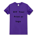 Custom T shirt Women Men Customised Printed 100% Cotton Short Sleeve Your Logo Photo Brand Text Tee Personalize Graphic Clothing