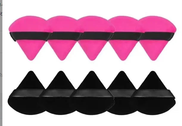 10Pcs Triangle Powder Puff Cosmetic Set Makeup Sponges Foundation Women Beauty Makeup Tools