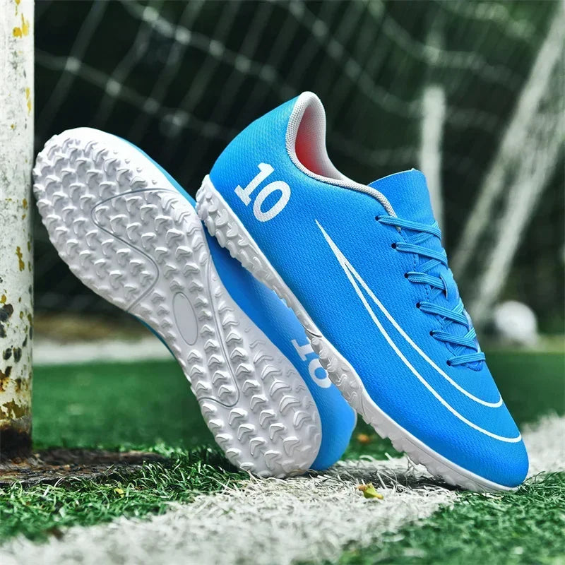 Men Adult Kids Training Football Boots Ultralight Soccer Shoes TF/FG Outdoor Sports Shoes Futsal Professional  High-quality 5