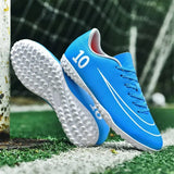 Men Adult Kids Training Football Boots Ultralight Soccer Shoes TF/FG Outdoor Sports Shoes Futsal Professional  High-quality 5