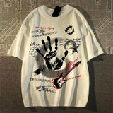 American Vintage Round Neck Short Sleeved T-shirt Men/Women Korean Inst Summer New Top 4
