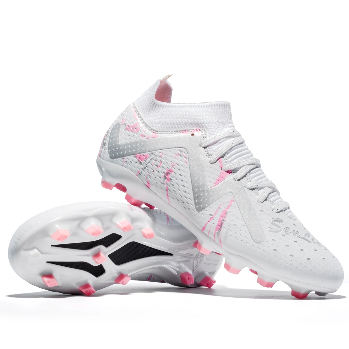 Men's Soccer Cleats Football Cleats for Mens Big Boys Mid-Top Spikes/TF Shoes for Youth Professional Training Turf Sneaker