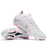 Men's Soccer Cleats Football Cleats for Mens Big Boys Mid-Top Spikes/TF Shoes for Youth Professional Training Turf Sneaker