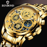 Fashion Casual Quartz Men Watch Stainless Steel Strap Luxury Dial Luminous 30M Waterproof Business Men Wristwatch 2