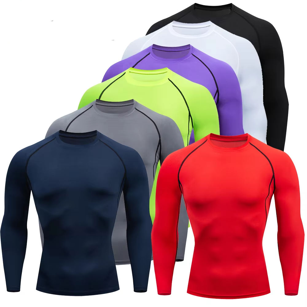 2pcs Men Compression Sportswear Suit GYM Tight Sports Yoga Sets 2