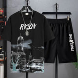 Men's Breathable Ice Silk Sports Set