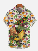 Mexican Graffiti Hawaiian Shirt - Men's Colorful Short Sleeve Hawaii Style 5
