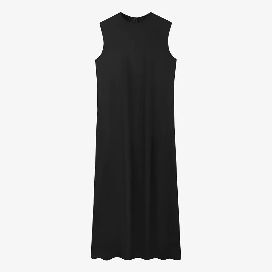 AS-2024-woman-clothing-high-Stretch-ribbing-closed-fit-wrap-tops-Matte-Satin-dress-Maxi-matching