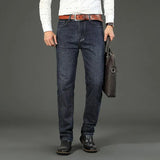 Wthinlee New Business Men's Jeans Casual Straight Stretch Fashion Denim Trousers Male Brand Clothing 4