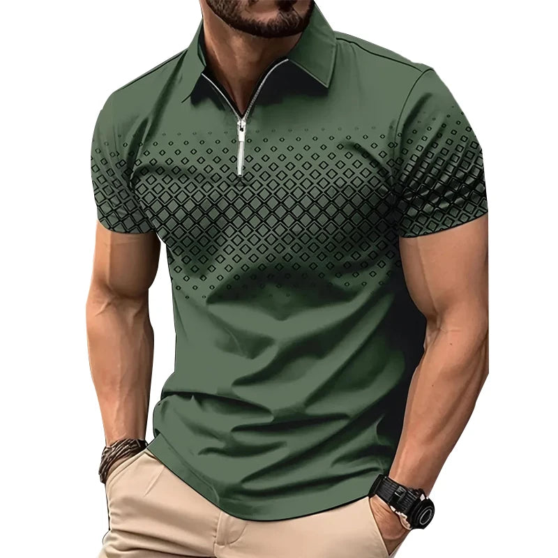 Men’s Sport Zip-Polo Shirt