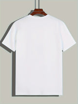 Men's 100% cotton casual sports loose fit Funny Dog First print round neck short sleeved T-shirt top 2