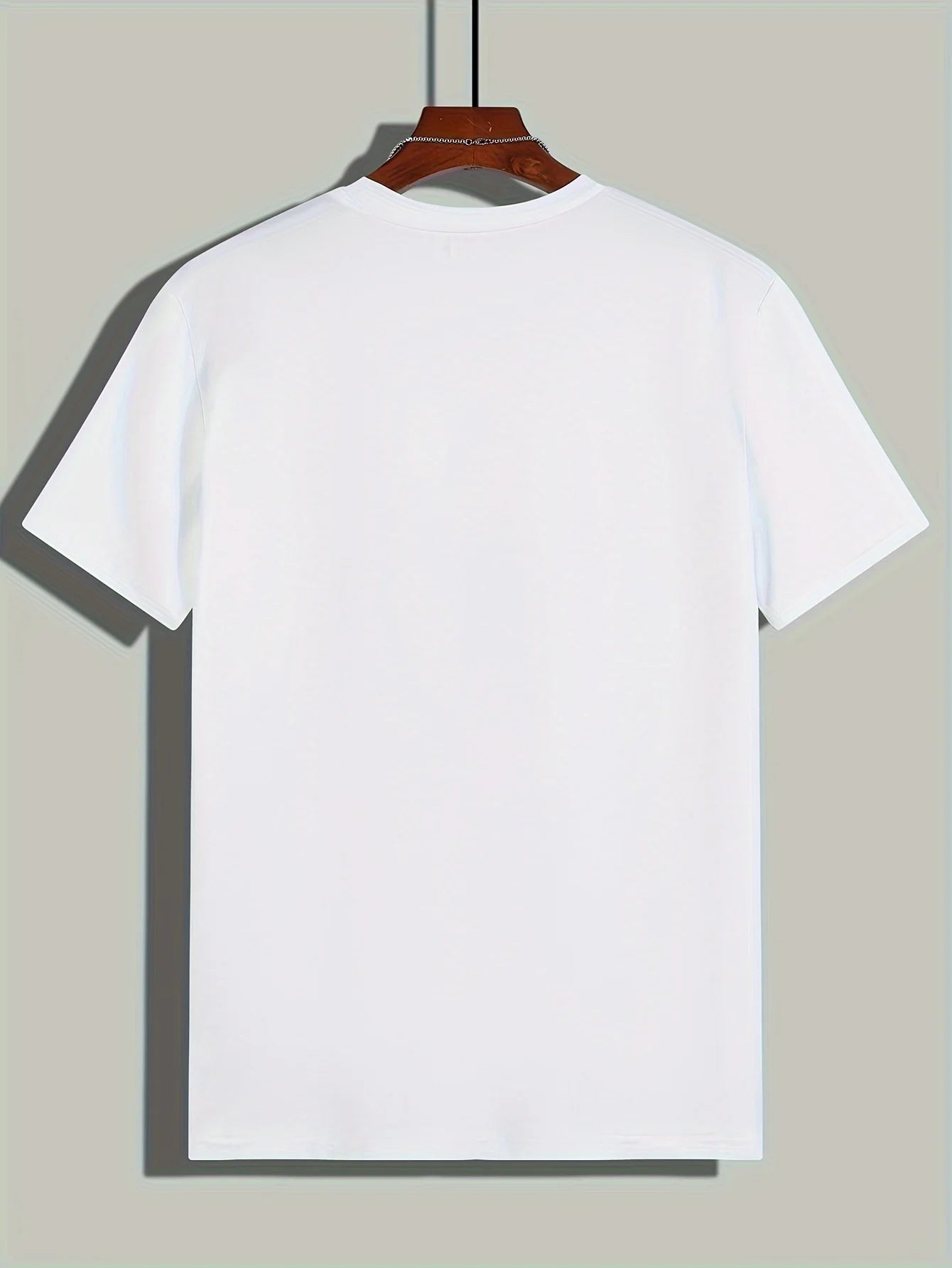 Men's 100% cotton casual sports loose fit Funny Dog First print round neck short sleeved T-shirt top 2