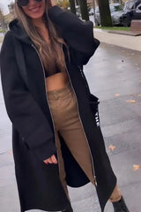 Women’s Elegant Hooded Winter Cardigan