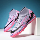 Men Soccer Shoes Outdoor Professional Training Football Boots Unisex Turf Futsal Match Soccer Cleats Grass Non-slip Breathable