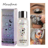 Full Body Gel Sequins Dazzle Color Dress Eye And Hair Highlights Long Term Powder Is Not Easy To Take Off Makeup Flowers