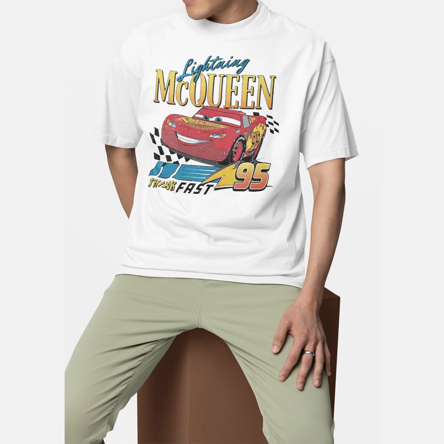 Men’s Lightning Racing Cotton T-Shirt