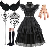 Disney-Inspired Wednesday Addams Cosplay