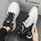 Mens Sneakers with Rotating Buckle Comfy Non Slip Lace up Durable Shoes 5