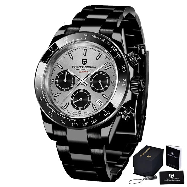 Pagani Design V2 Men’s 40mm Quartz Chronograph - Sapphire & Steel