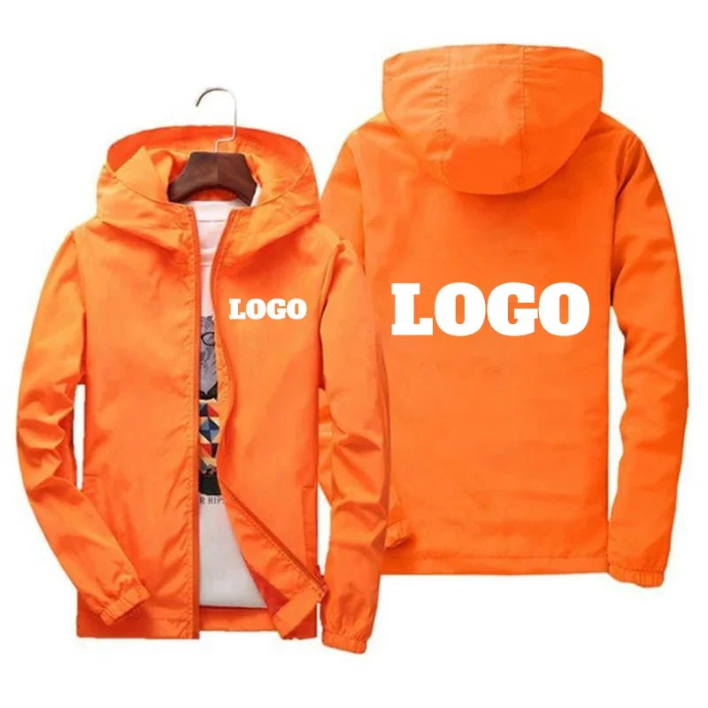 Men’s Custom Logo Waterproof Windbreaker