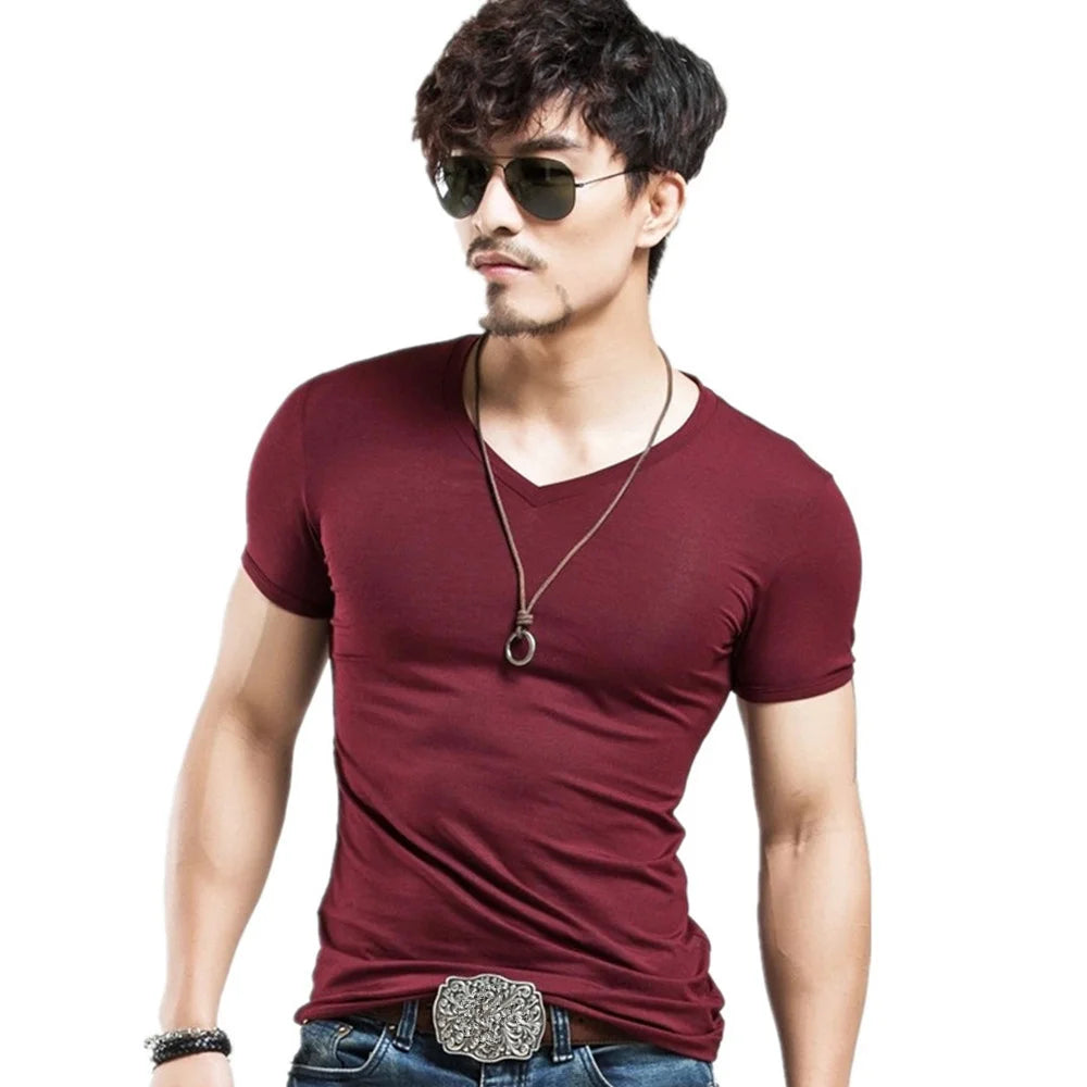 Men’s V-Neck Fitness T-Shirt
