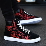 Fashion Sneakers Men Cloth Shoes Breathable Cool Street Style Shoes Male Brand Sneakers Black Blue Red Mens Causal Shoes A305 5