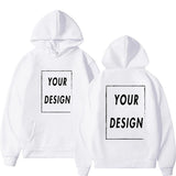 Your Own Design Brand Logo/Picture Personalized Custom Anywhere Men Women DIY Hoodies Sweatshirt Casual Hoody Fashion New 2