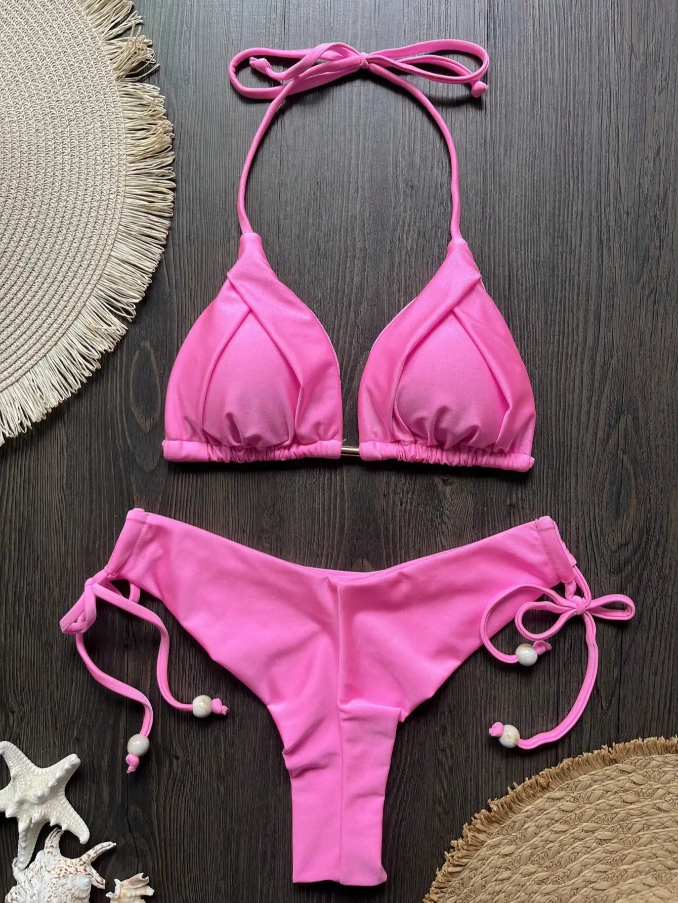 Chic Triangle Bikini Set | Women’s Brazilian Style Halter Swimwear