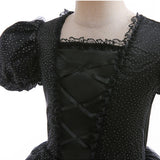 Girl Maleficent Cosplay Dress With Wings Kids Halloween Carnival Evil Witch Dress Up Costume 2-10 Yrs Sequin Ruffles Outfits 4