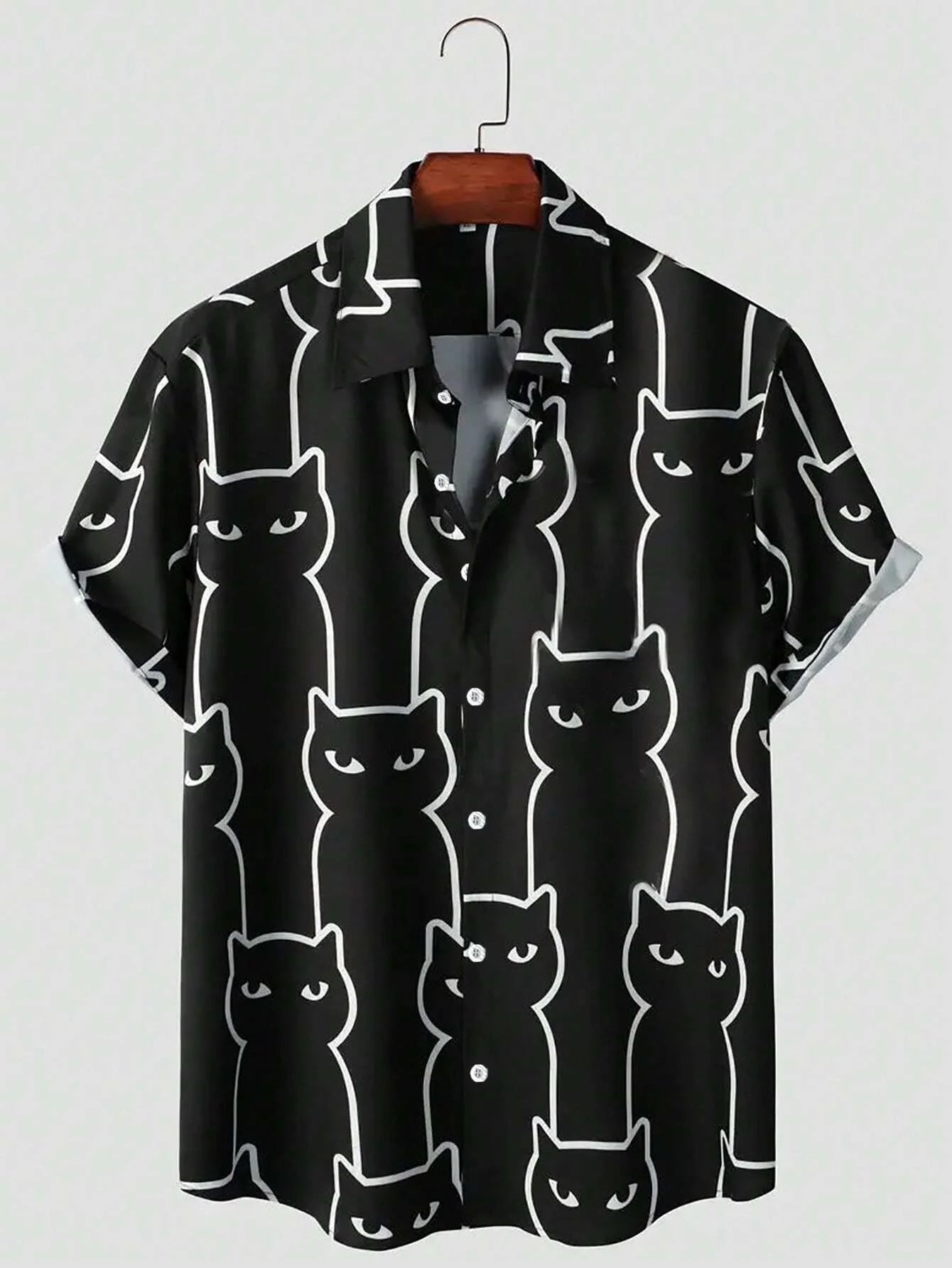 Men's 3D Cat Hawaiian Shirt - Summer Fashion, Short Sleeve 4