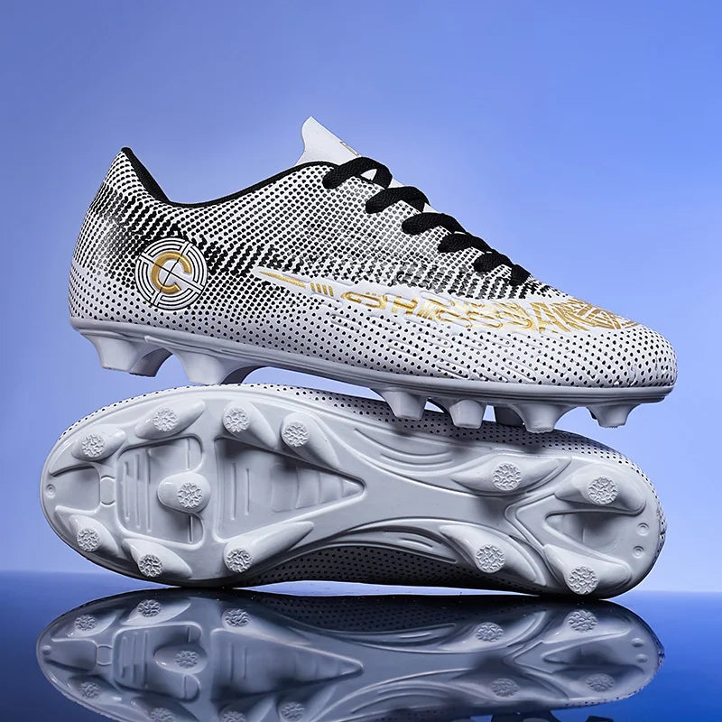 Large Size FG/TF High Quality Mens Soccer Shoes Non-Slip Turf Soccer Cleats for Kids Training Football Boots Chuteira Campo 48