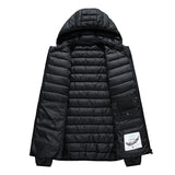 8XL Men New Autumn Winter Warm Waterproof Parkas Jacket Coat Mens Hooded Casual Outwear Detachable Hat Outfits Parkas Coat Male 4